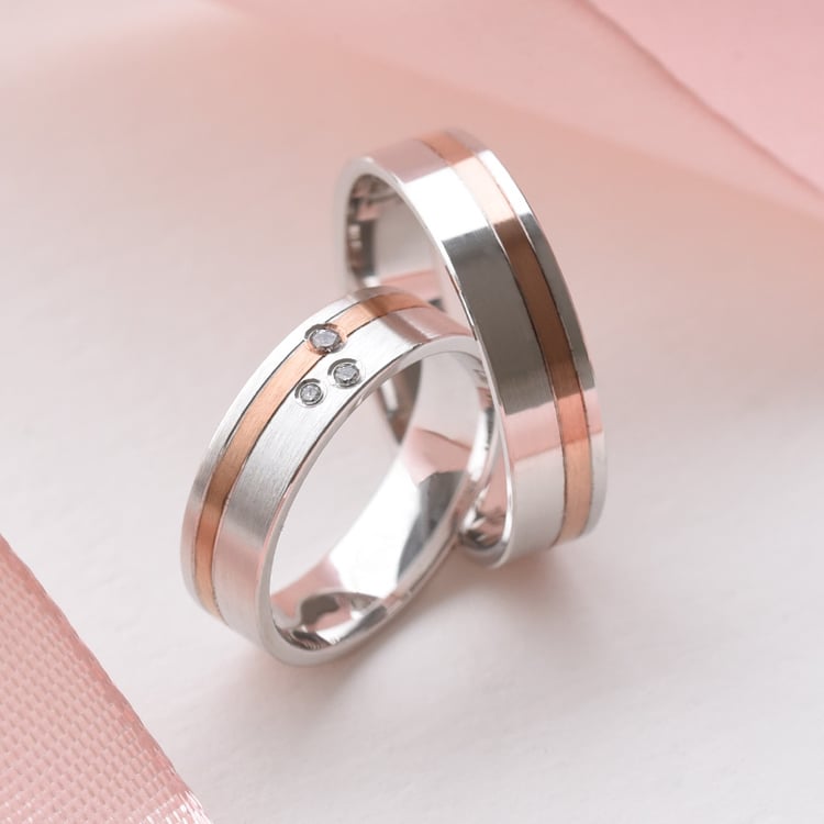 snubné prstene s tromi diamantmi 76847