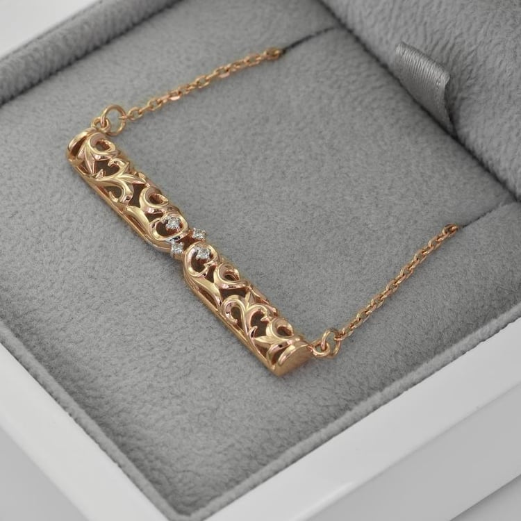 Náhrdelník s diamantmi 43406