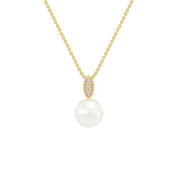 Zlatý perlový prívesok s diamantmi Ariala