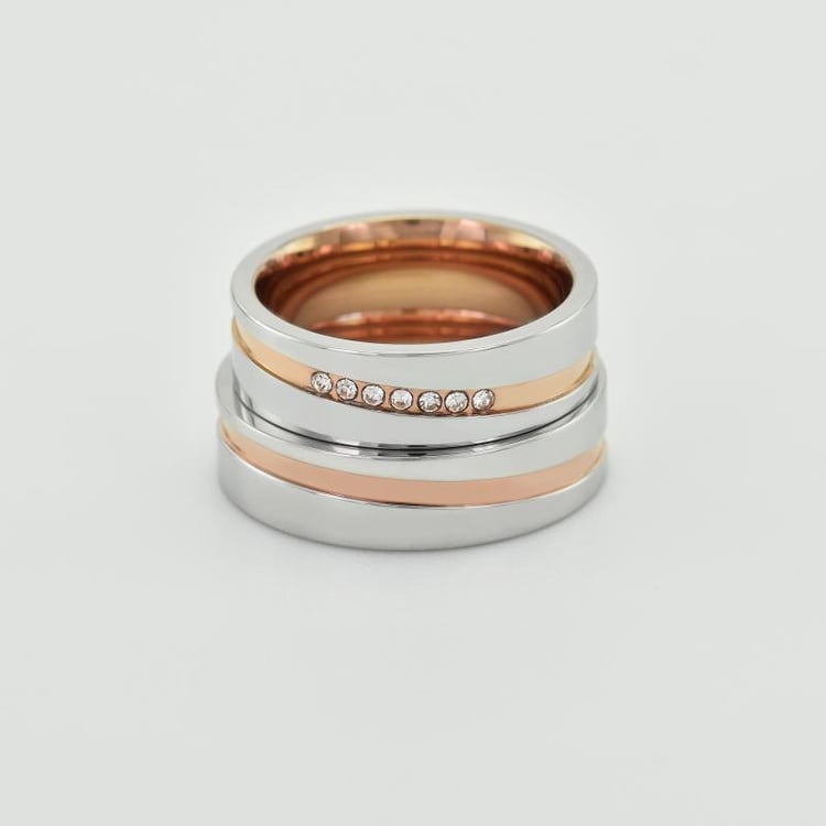 Svadobné obrúčky s diamantmi zo zlata 33392