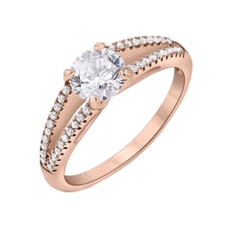 Zásnubný prsteň plný diamantov Davio