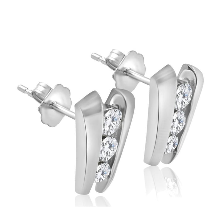 Zlaté napichovacie náušnice 27604