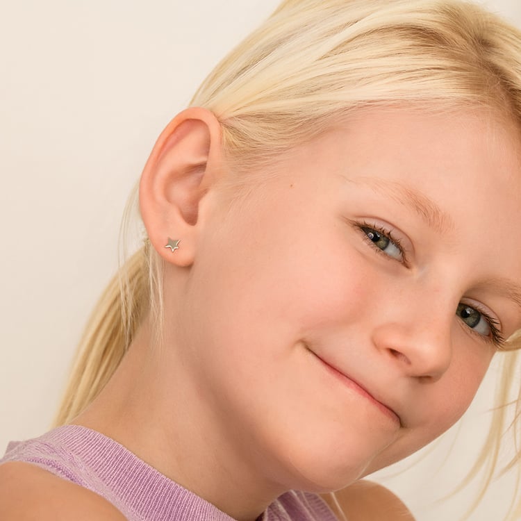 Strieborné náušnice v tvare hviezdičiek Malý princ 164326