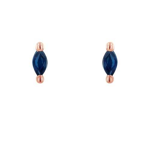 Minimalistické náušnice s modrými zafírmi Natali