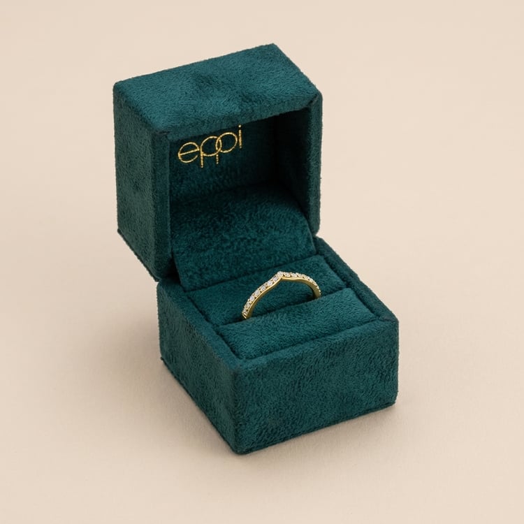 Vykrojený rozvodový eternity prsteň so žiarivými lab-grown diamantmi Evald 166463