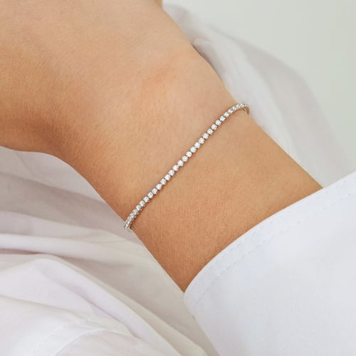 Tenisový náramok s lab-grown diamantmi Lea