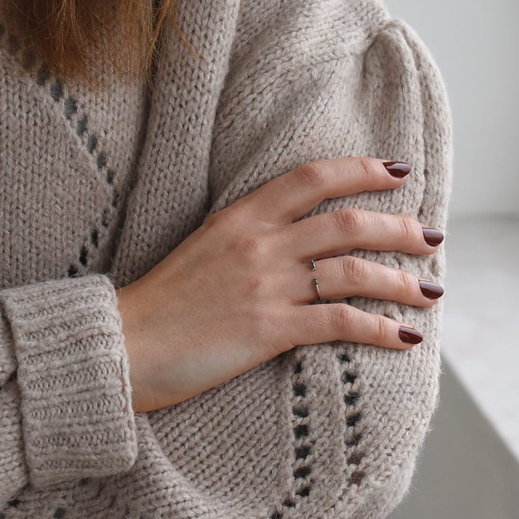 Prsteň zo striebra 73076