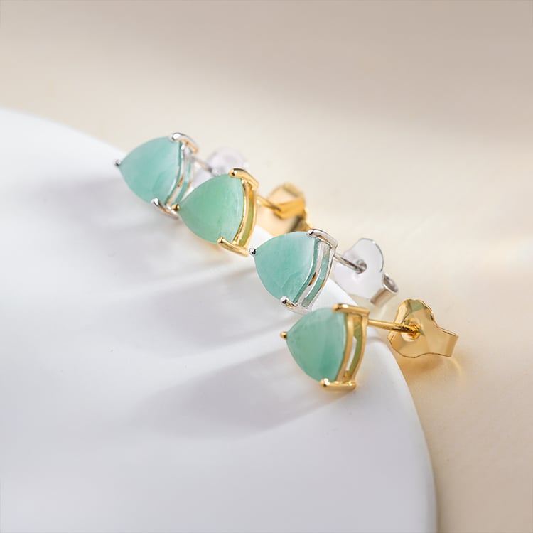 Jemné náušnice zo striebra so smaragdmi Magni 151301