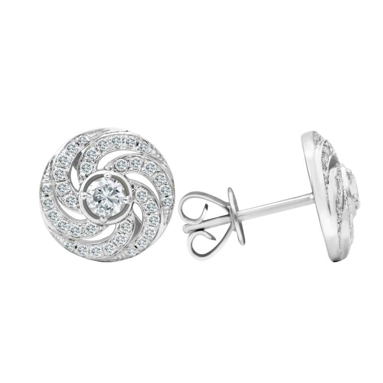 Náušnice s diamantmi 25187
