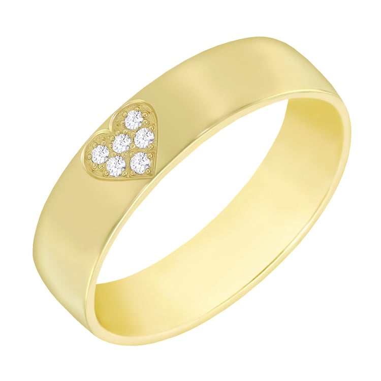 Dámsky prsteň so srdcom 60809