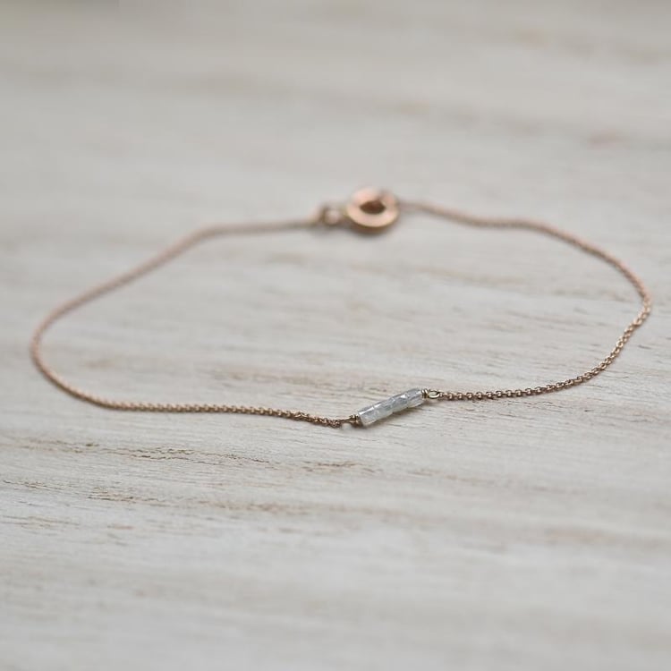 Náramok s raw diamantmi 43685