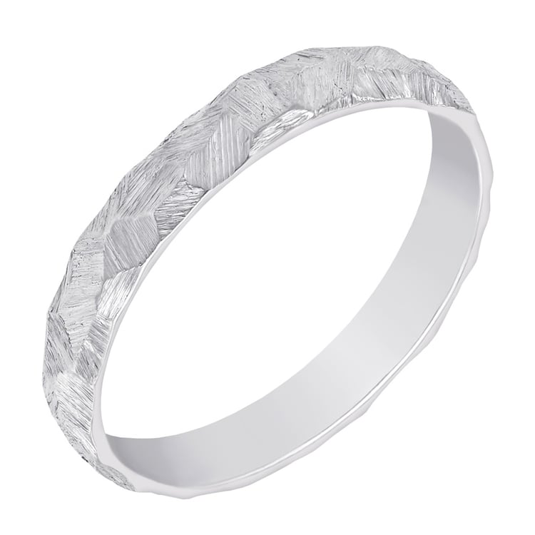 Pánsky prsteň so škriabanym povrchom 76602