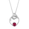 Prívesok s rubínom pre matky