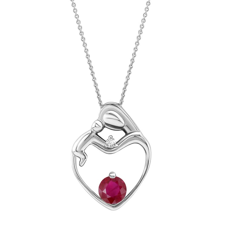 Prívesok s rubínom pre matky