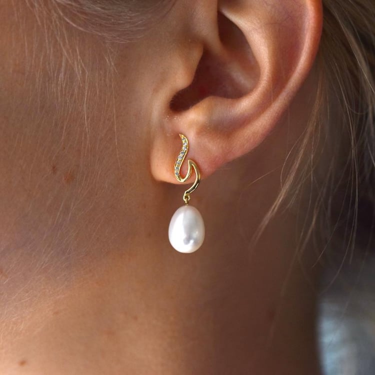 Perlove nausnice 10846