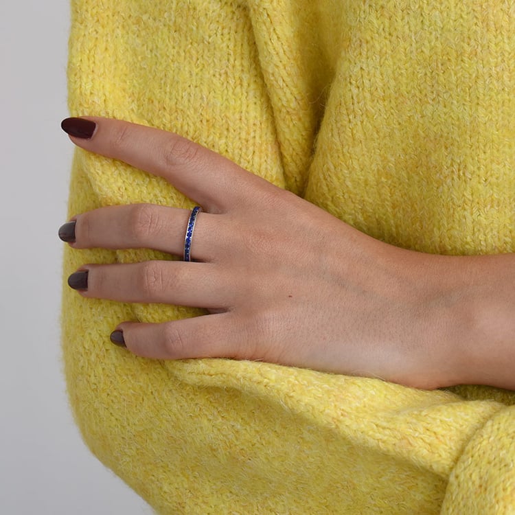 Strieborný eternity prsteň 69884