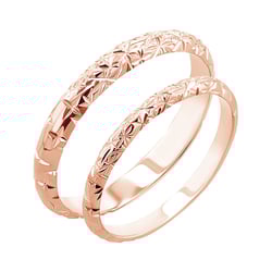 Svadobné obrúčky s ručnou rytinou hviezd Kirby