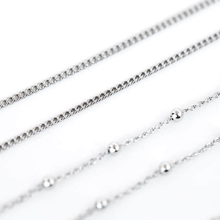 Jemná panzer retiazka 45 cm zo striebra 129822