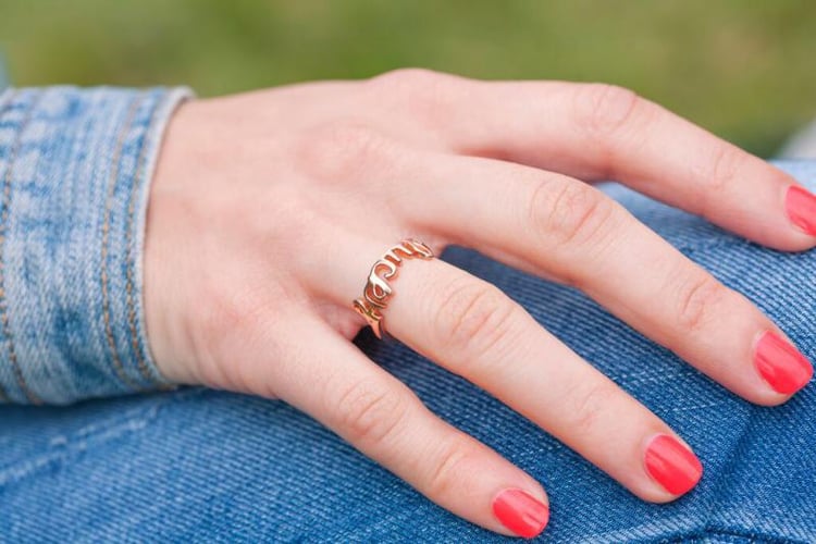 Pozlátený prsteň Lucky 6772