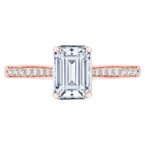 Zásnubný prsteň s emerald diamantom Tebeth