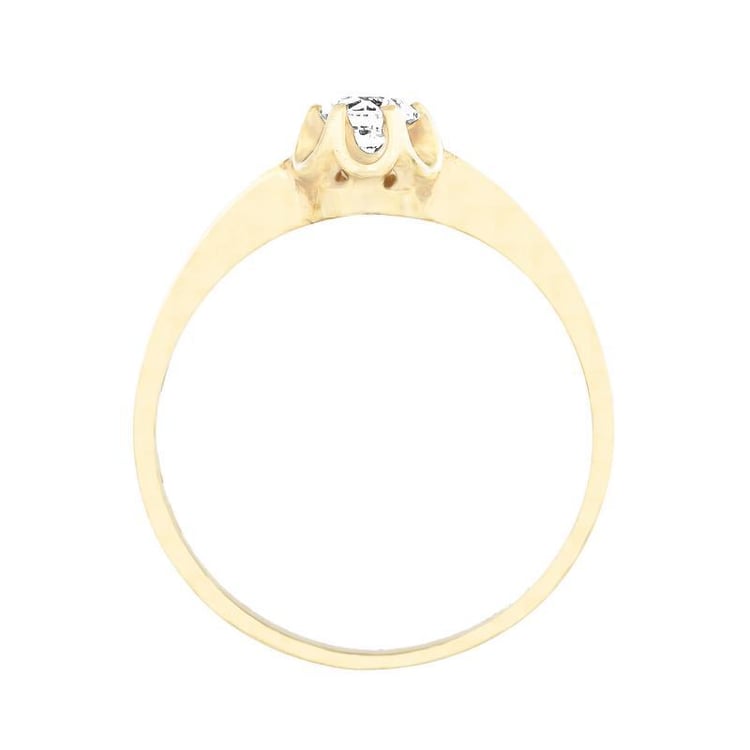 Zásnubný prsteň z bieleho zlata 4020