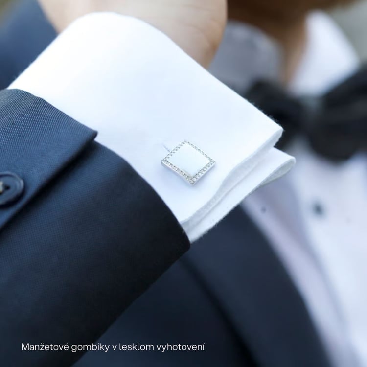 Manžetové gombíky s diamantmi 165846