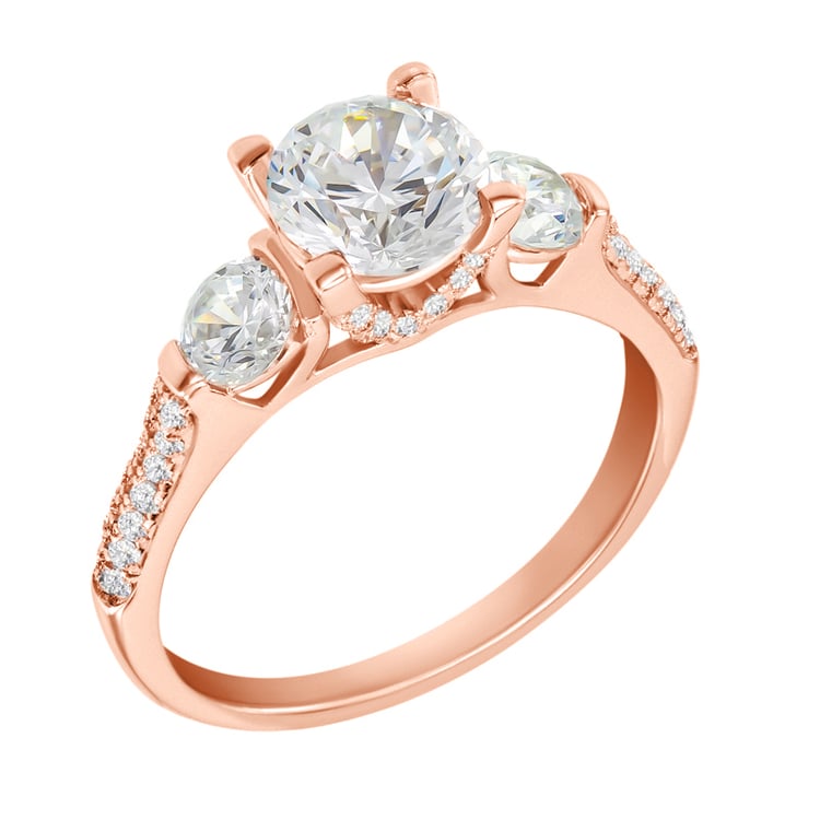 Diamantový prsteň zo zlata 39774