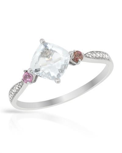 Akvamarínový prsteň s turmalínmi