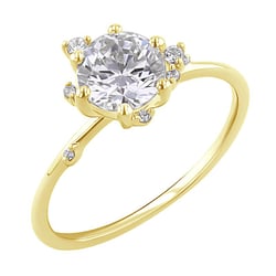 Cluster zásnubný prsteň s diamantmi Carole