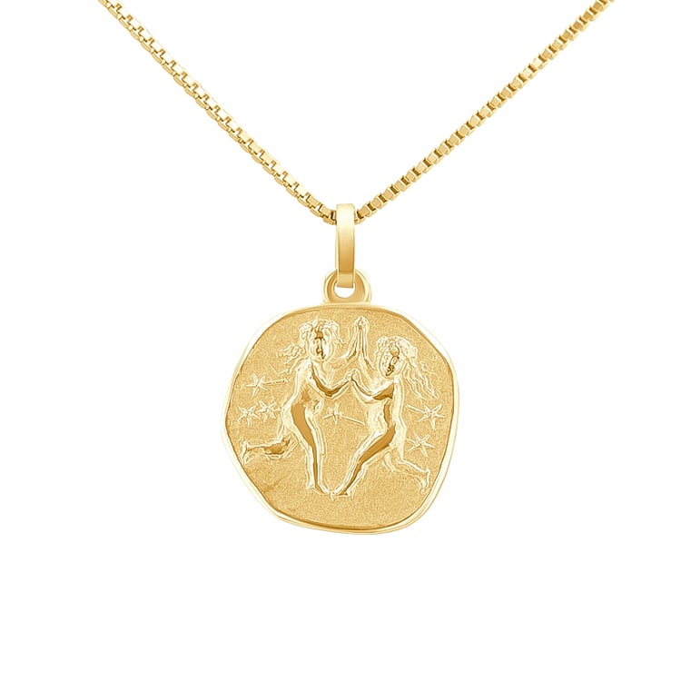 Zlatý prívesok so symbolmi znamenia zverokruhu