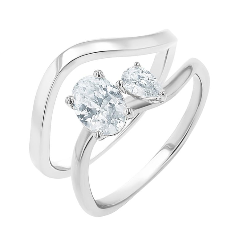 Romantický zásnubný set prsteňov s lab-grown diamantmi Leila