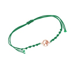 Strieborný povrázkový náramok s mapou sveta Cosmo