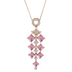 Prívesok plný turmalínov a diamantov Tiara