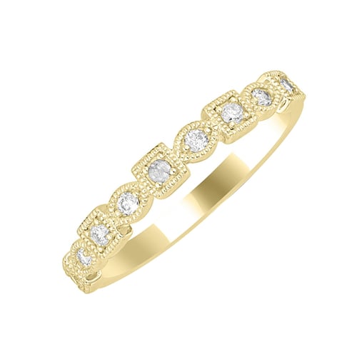 Zlatý eternity prsteň s diamantmi Tully