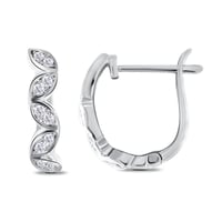 Kruhové náušnice s diamantmi Perth