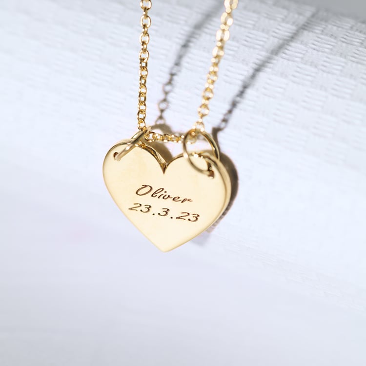 Zlaté srdce s gravírom podľa vašej voľby Lesco 125573