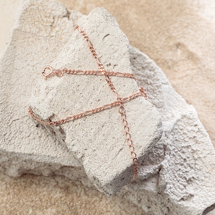 Figaro retiazka 45 cm zo striebra 124419