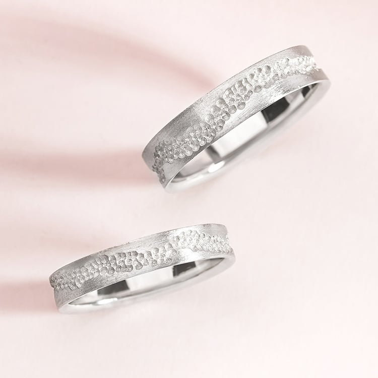 Matné svadobné obrúčky zo zlata Bobble 155229