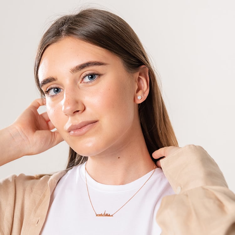 Strieborný náhrdelník mesta Paríž 107134