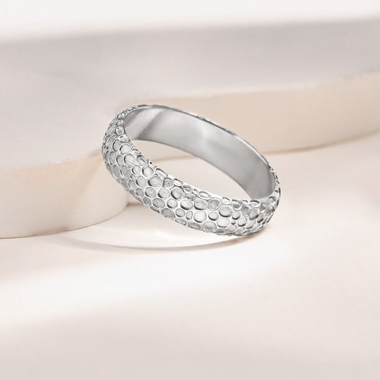 Zlaté svadobné obrúčky s atypickým povrchom Cali 155644