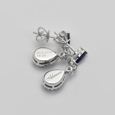 Náušnice so zafírmi