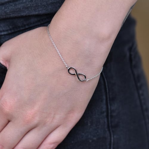 Zlatý fashion set šperkov s motívom nekonečna Infinity