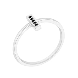 Zlatý prsteň s čiernymi diamantmi Gerdina