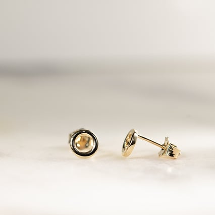 Strieborné napichovacie karma náušnice Elina