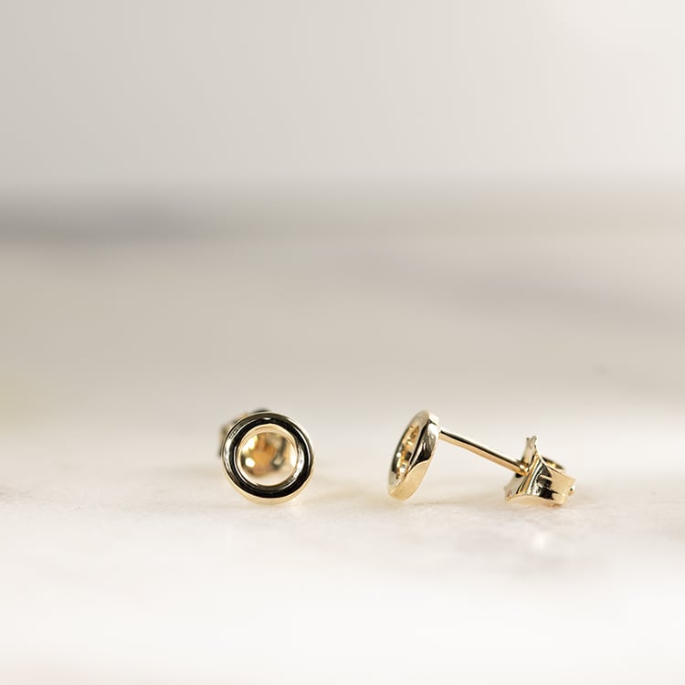 Strieborné napichovacie karma náušnice Elina 134247