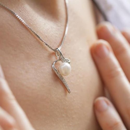 Set šperkov s perlou a diamantmi Mahina