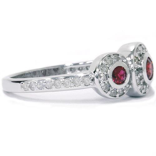 Prsteň s diamantmi Chaviah 7111