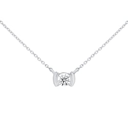 Minimalistický zlatý náhrdelník s diamantom Gosta