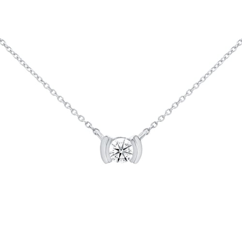 Minimalistický zlatý náhrdelník s diamantom Gosta