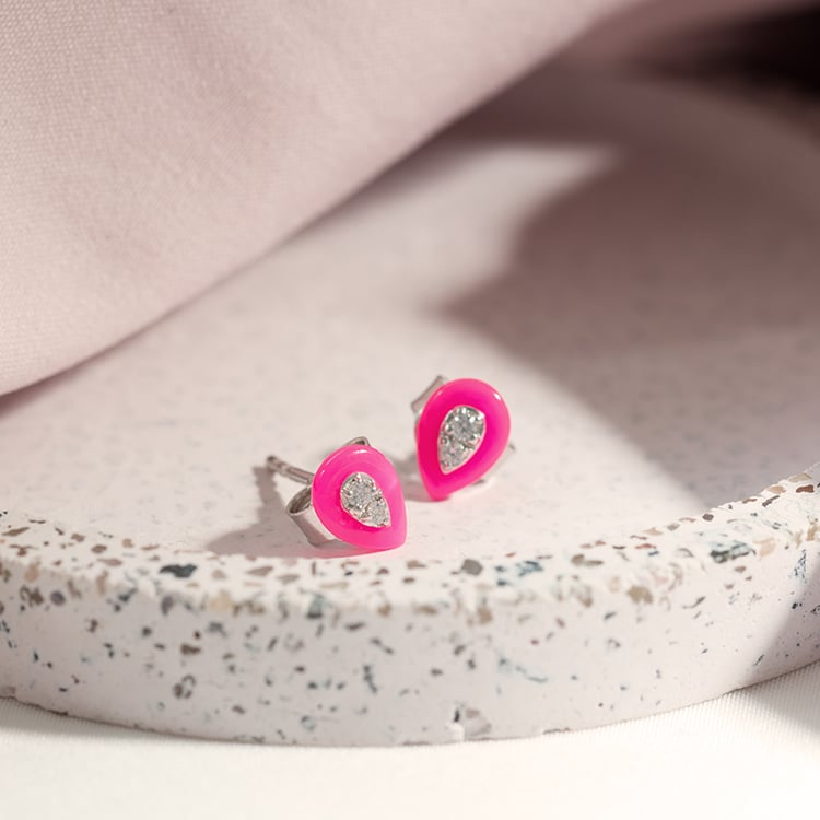 Keramické náušnice s lab-grown diamantmi Noreen 121881